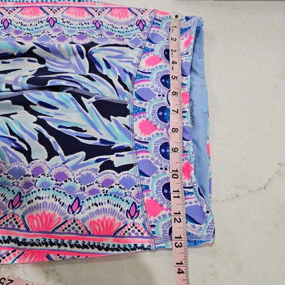 Lilly Pulitzer Luxletic Leggings Small Weekender Crop Flock Together Print Pink - Picture 7 of 9